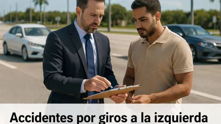 Choques por Giro a la Izquierda y No Ceder el Paso: Cómo Probar la Culpa en Intersecciones de Florida