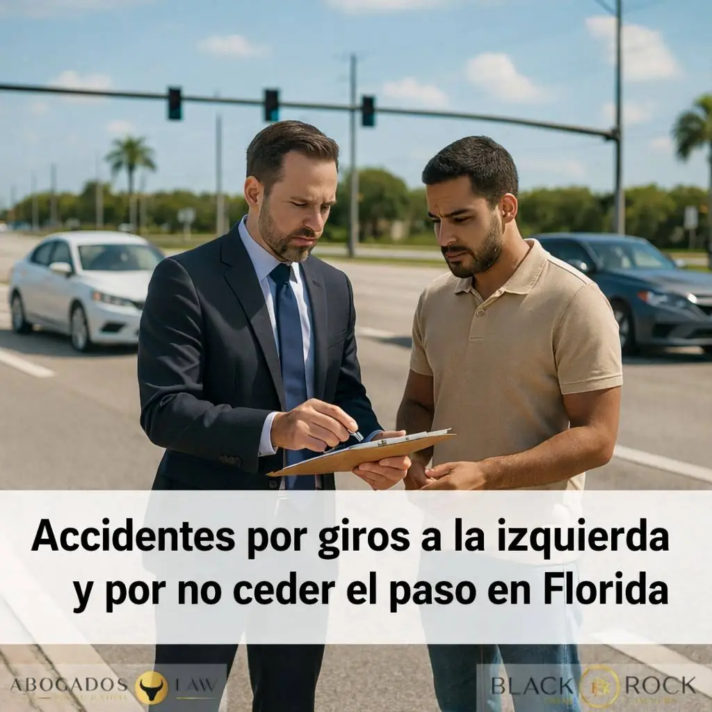 Choques por Giro a la Izquierda y No Ceder el Paso: Cómo Probar la Culpa en Intersecciones de Florida