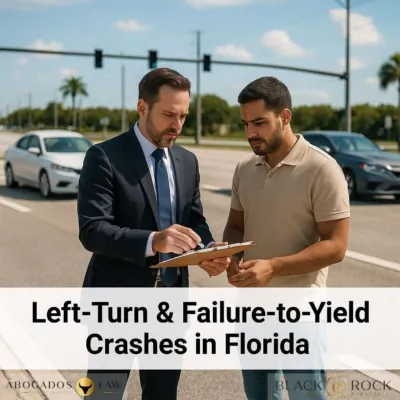 Choques por Giro a la Izquierda y No Ceder el Paso: Cómo Probar la Culpa en Intersecciones de Florida