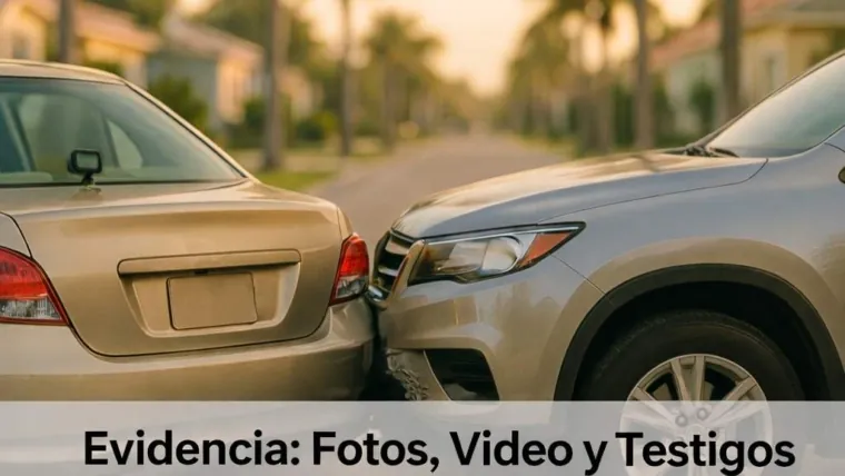 Evidencia Esencial: Fotos, Videos, Dash Cams y Testigos en Casos de Lesiones en Florida