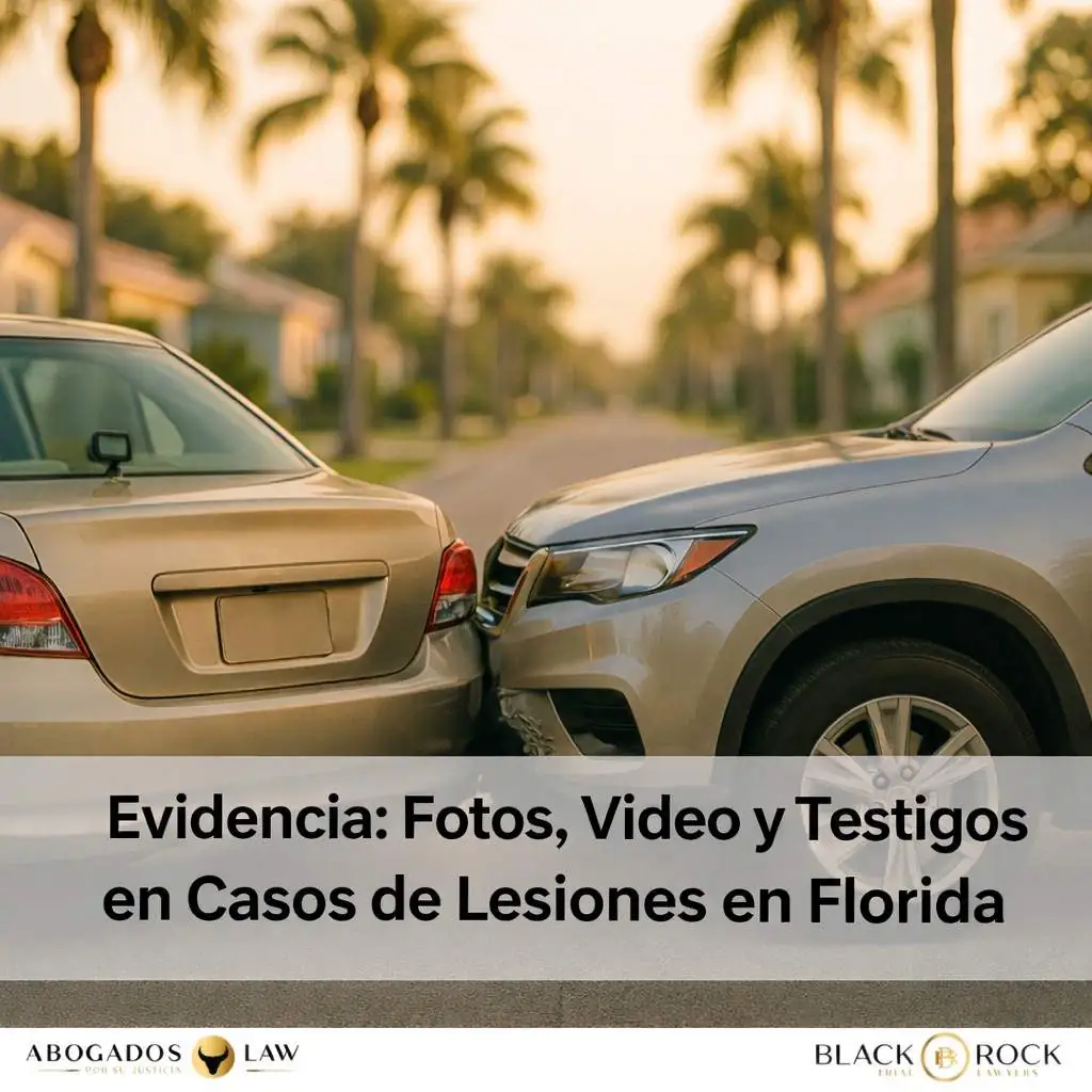 Evidencia Esencial: Fotos, Videos, Dash Cams y Testigos en Casos de Lesiones en Florida
