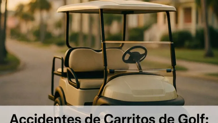 Accidentes de Carritos de Golf en Vecindarios de Florida: Por Qué ‘Baja Velocidad’ No Significa ‘Baja Lesión’