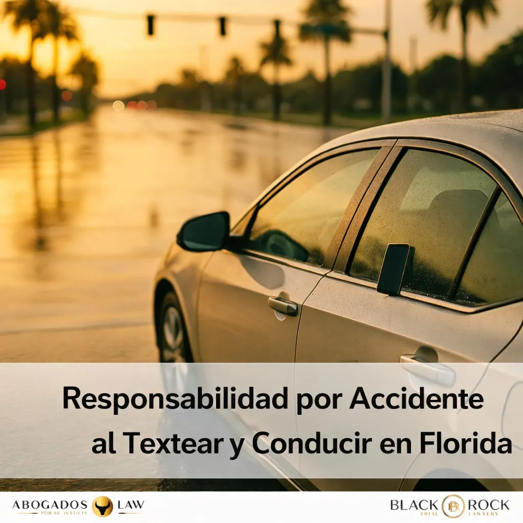 Responsabilidad por accidentes al enviar mensajes al conducir en Florida
