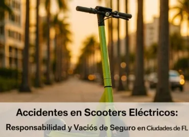 Accidentes de E‑Scooter en Ciudades de Florida: Trampas de Responsabilidad, Brechas de Seguro y Lo Que Deben Saber los Usuarios