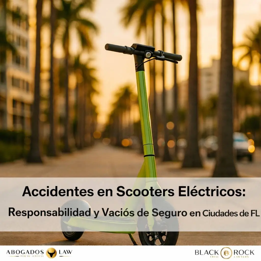 Accidentes de E‑Scooter en Ciudades de Florida: Trampas de Responsabilidad, Brechas de Seguro y Lo Que Deben Saber los Usuarios