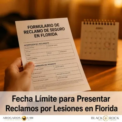 No pierda el plazo en Florida: Entendiendo el estatuto de limitaciones para reclamos por lesiones