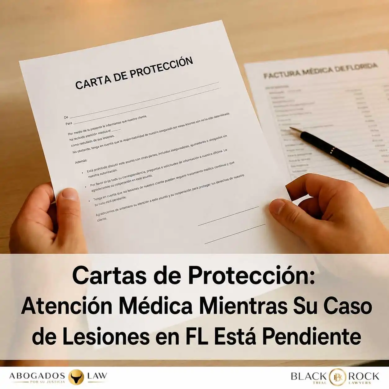 Cartas de Protección (LOP) en Florida: Cómo Obtener Atención Médica Mientras Su Caso de Lesiones Está Pendiente