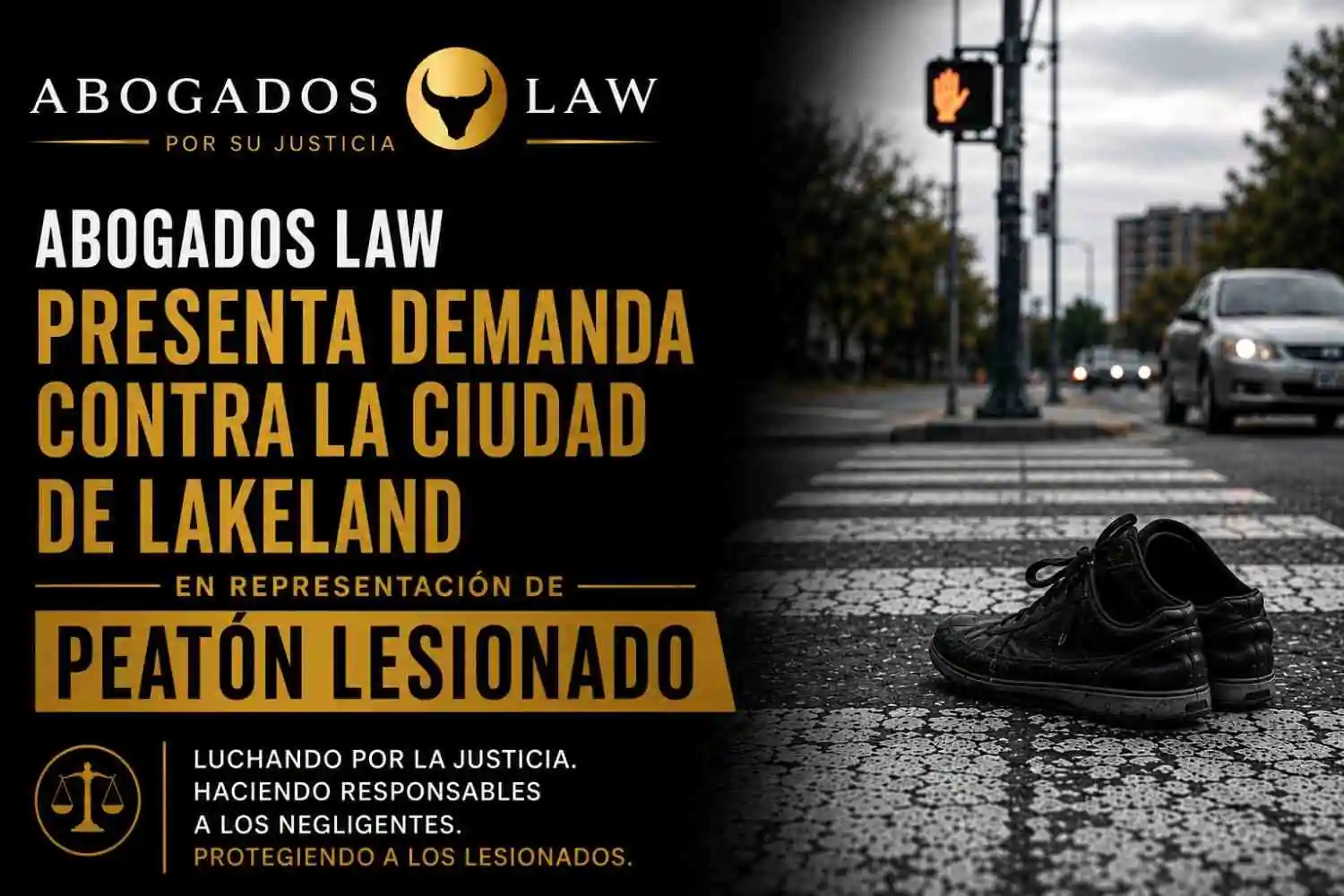 Black Rock Trial Lawyers Presenta Demanda Contra la Ciudad de Lakeland en Representación de una Peatón Lesionada