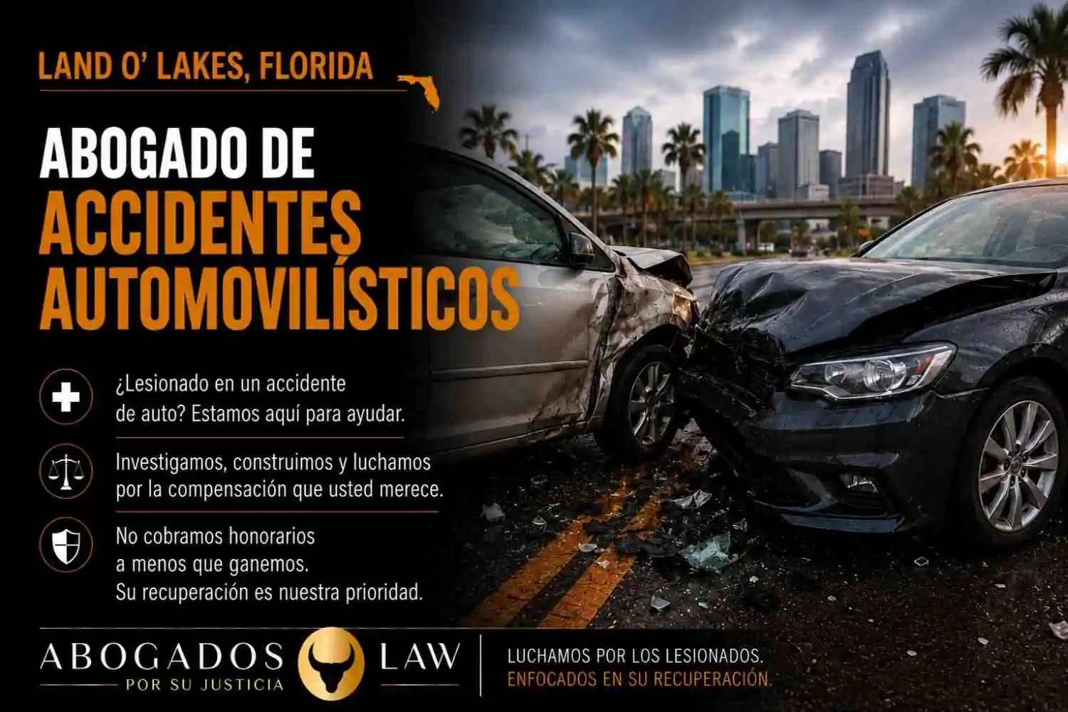 Abogado de accidentes automovilísticos en Land O' Lakes