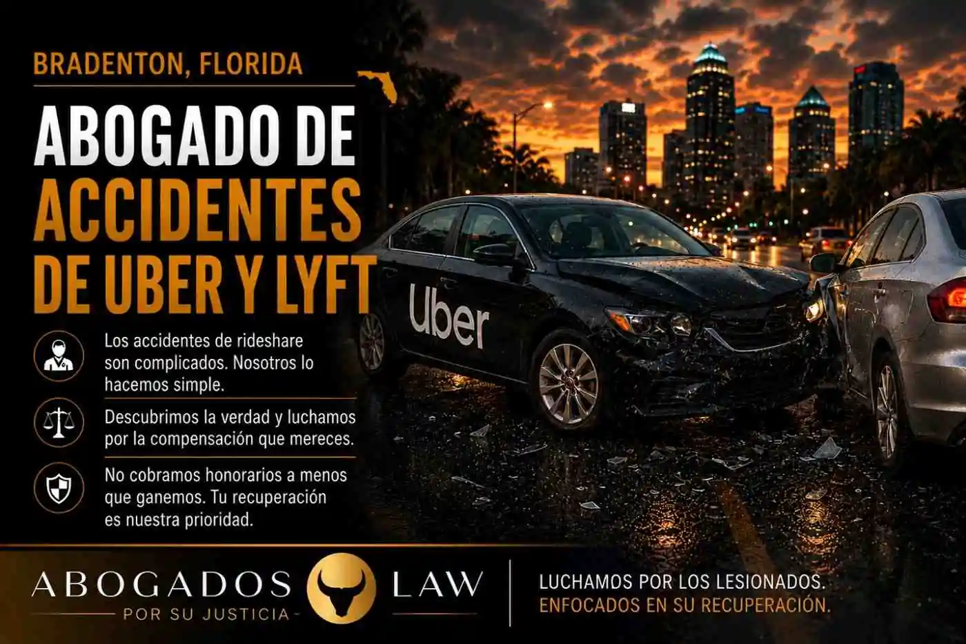 Abogado de accidentes de Uber y Lyft en Bradenton