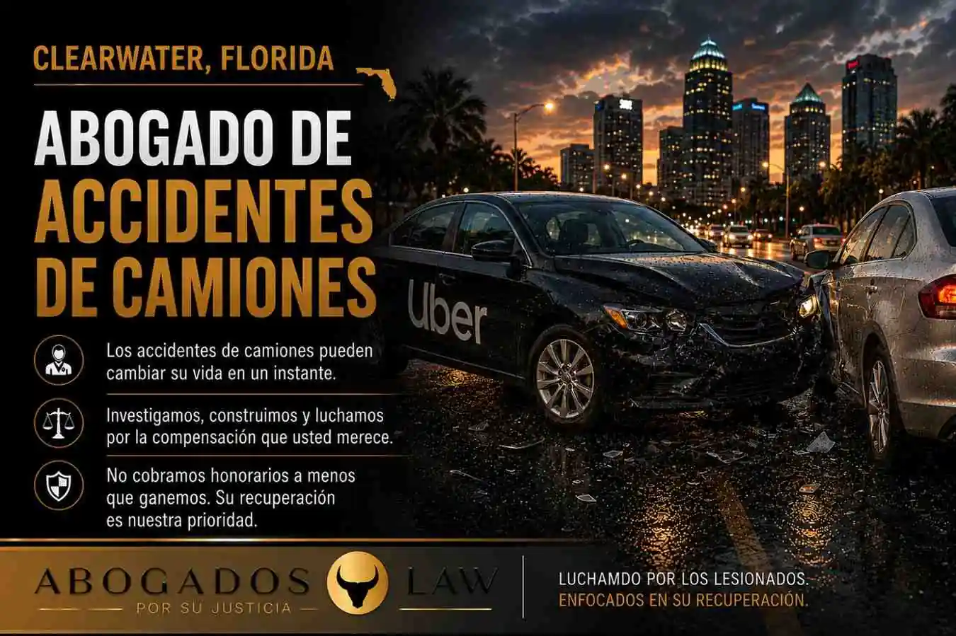 Abogado de accidentes de Uber y Lyft en Clearwater