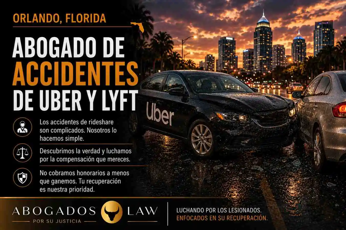 Abogado de accidentes de Uber y Lyft en Orlando