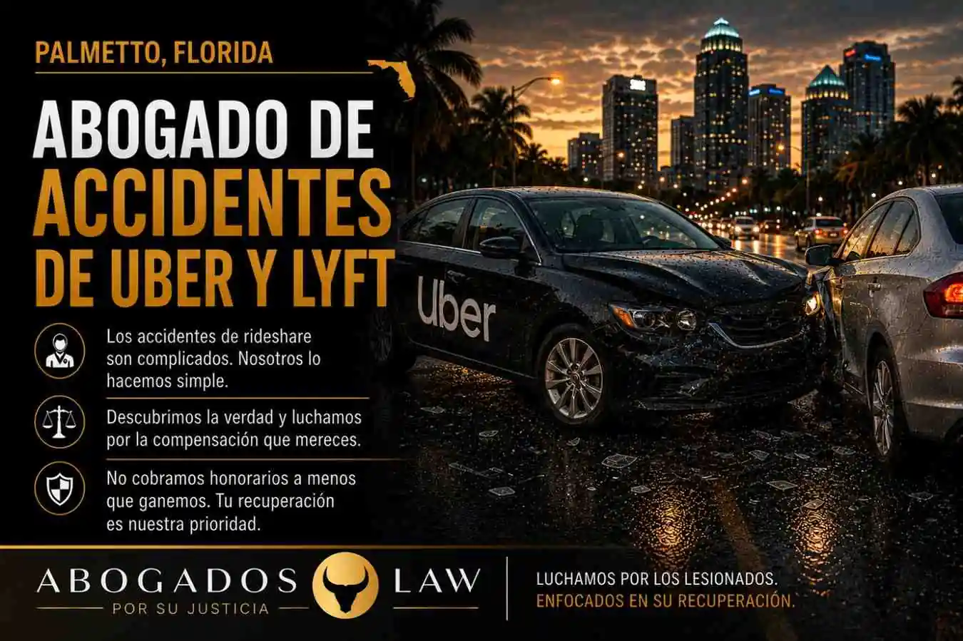 Abogado de accidentes de Uber y Lyft en Palmetto