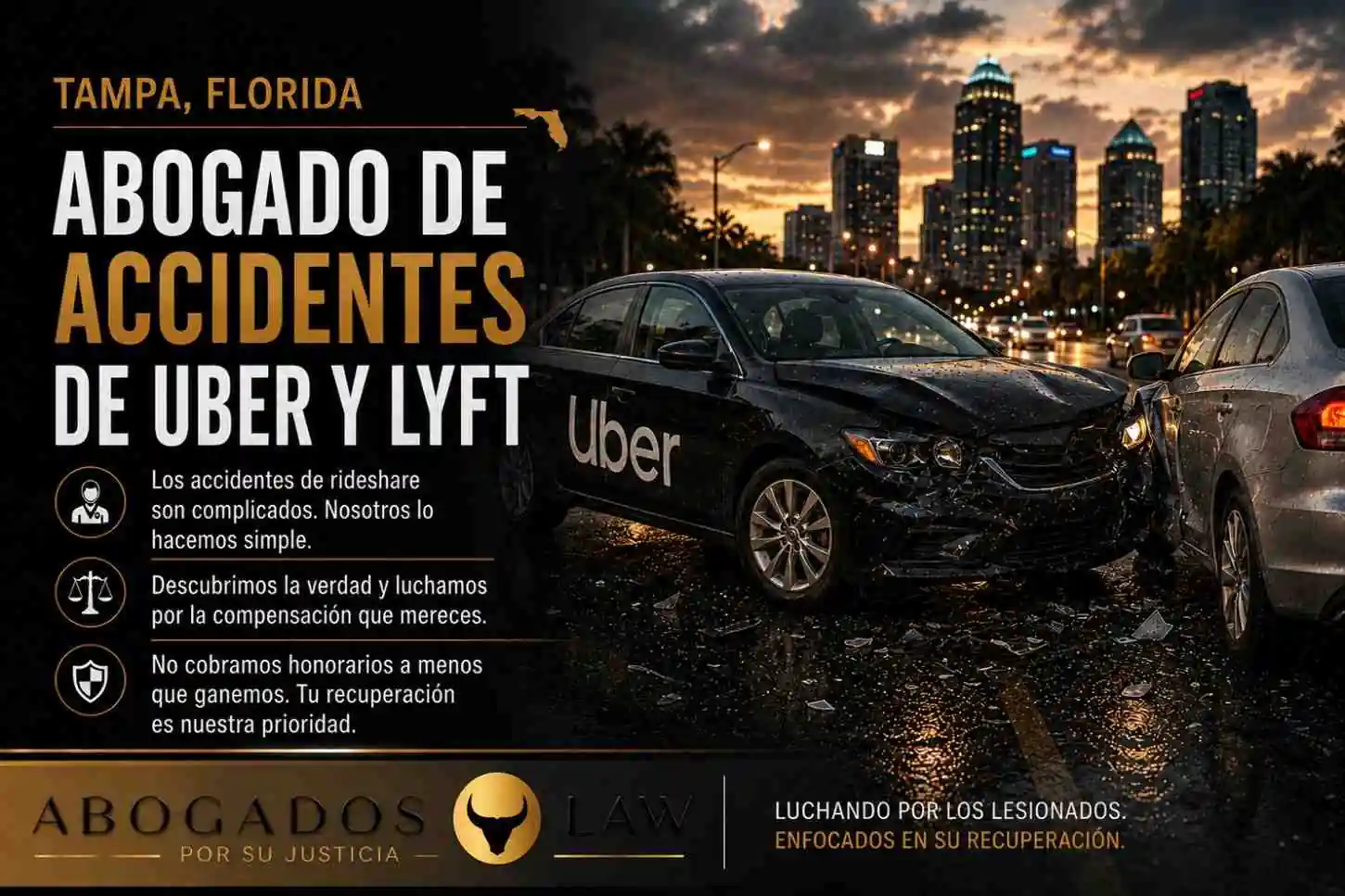 Abogado de accidentes de Uber y Lyft en Tampa