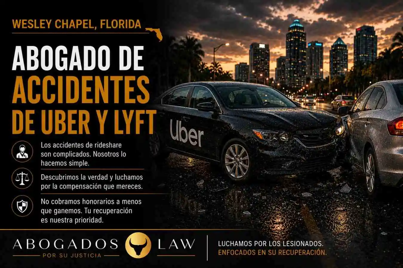 Abogado de accidentes de Uber y Lyft en Wesley Chapel