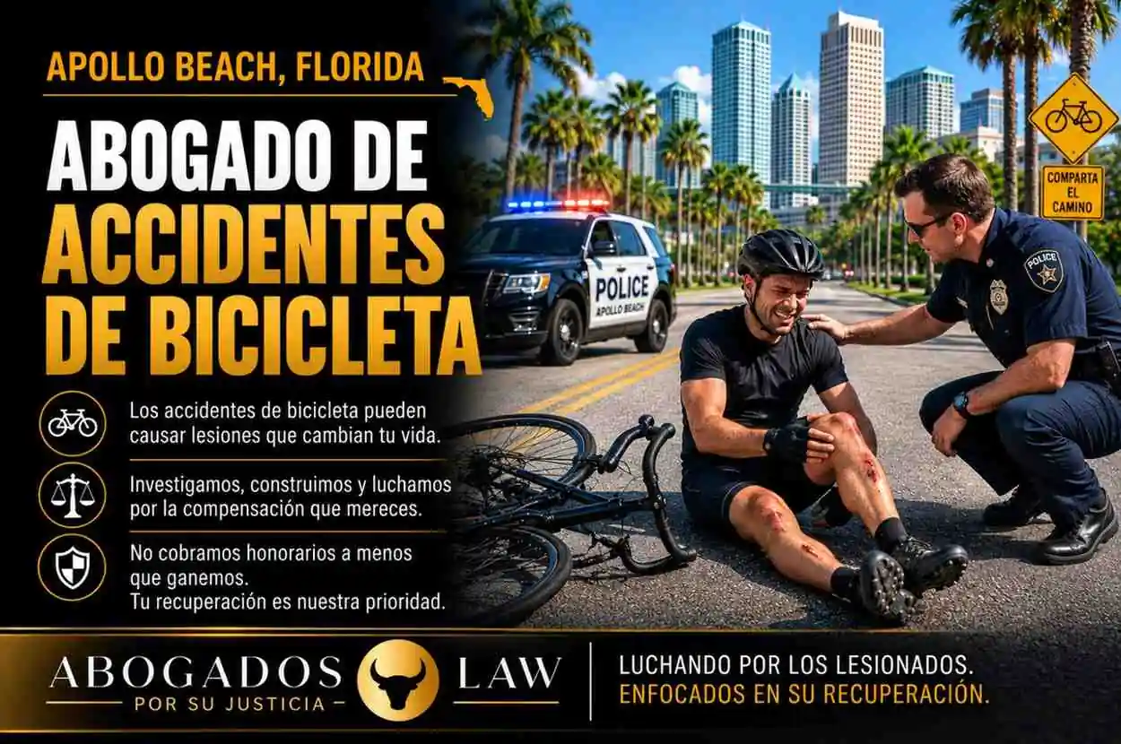 Abogado de accidentes de bicicleta en Apollo Beach