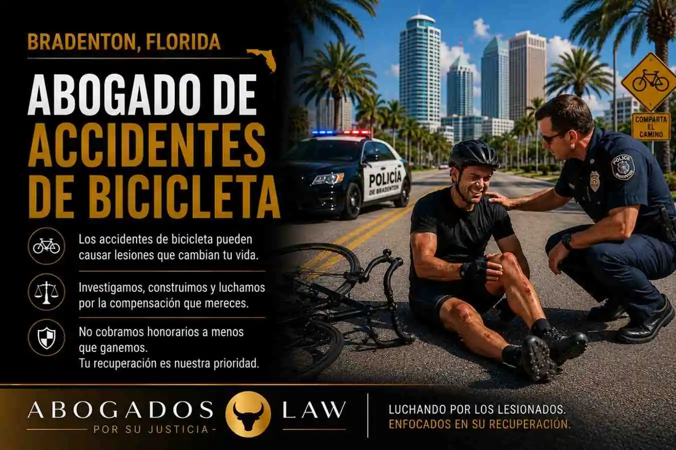 Abogado de accidentes de bicicleta en Bradenton