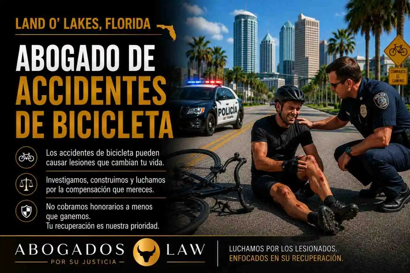 Abogado de accidentes de bicicleta en Land O' Lakes