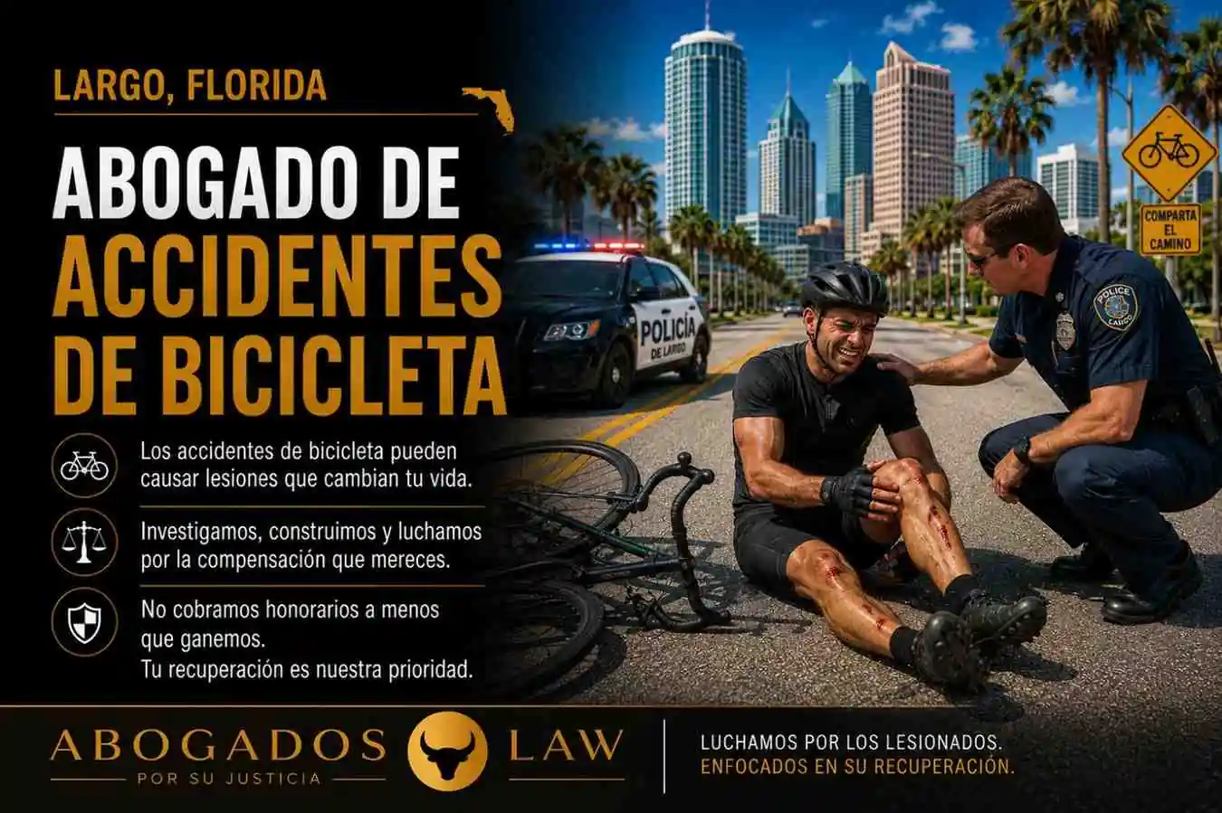 Abogado de accidentes de bicicleta en Largo