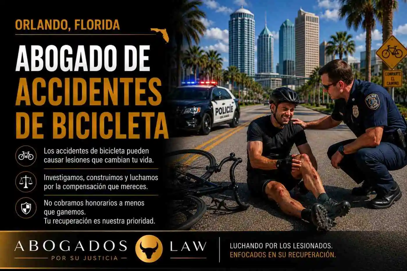 Abogado de accidentes de bicicleta en Orlando