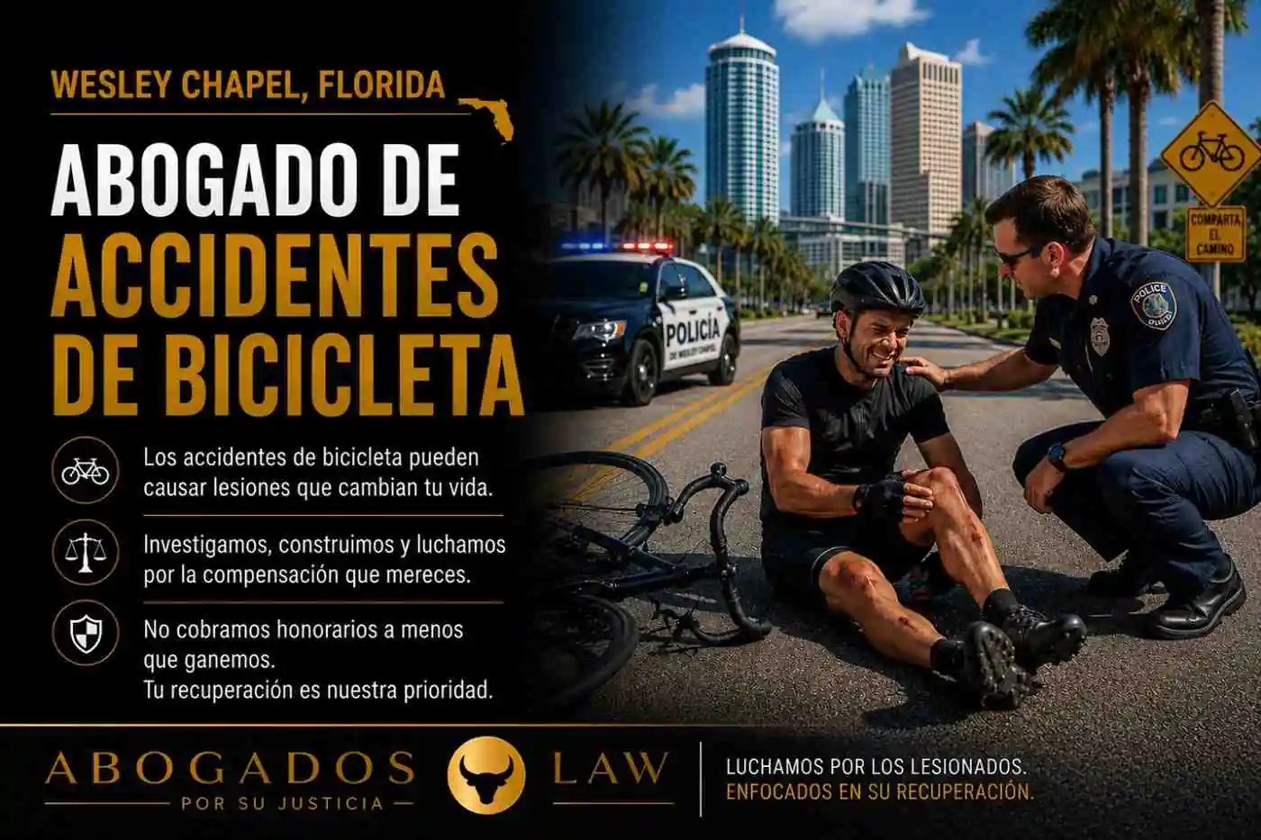 Abogado de accidentes de bicicleta en Wesley Chapel