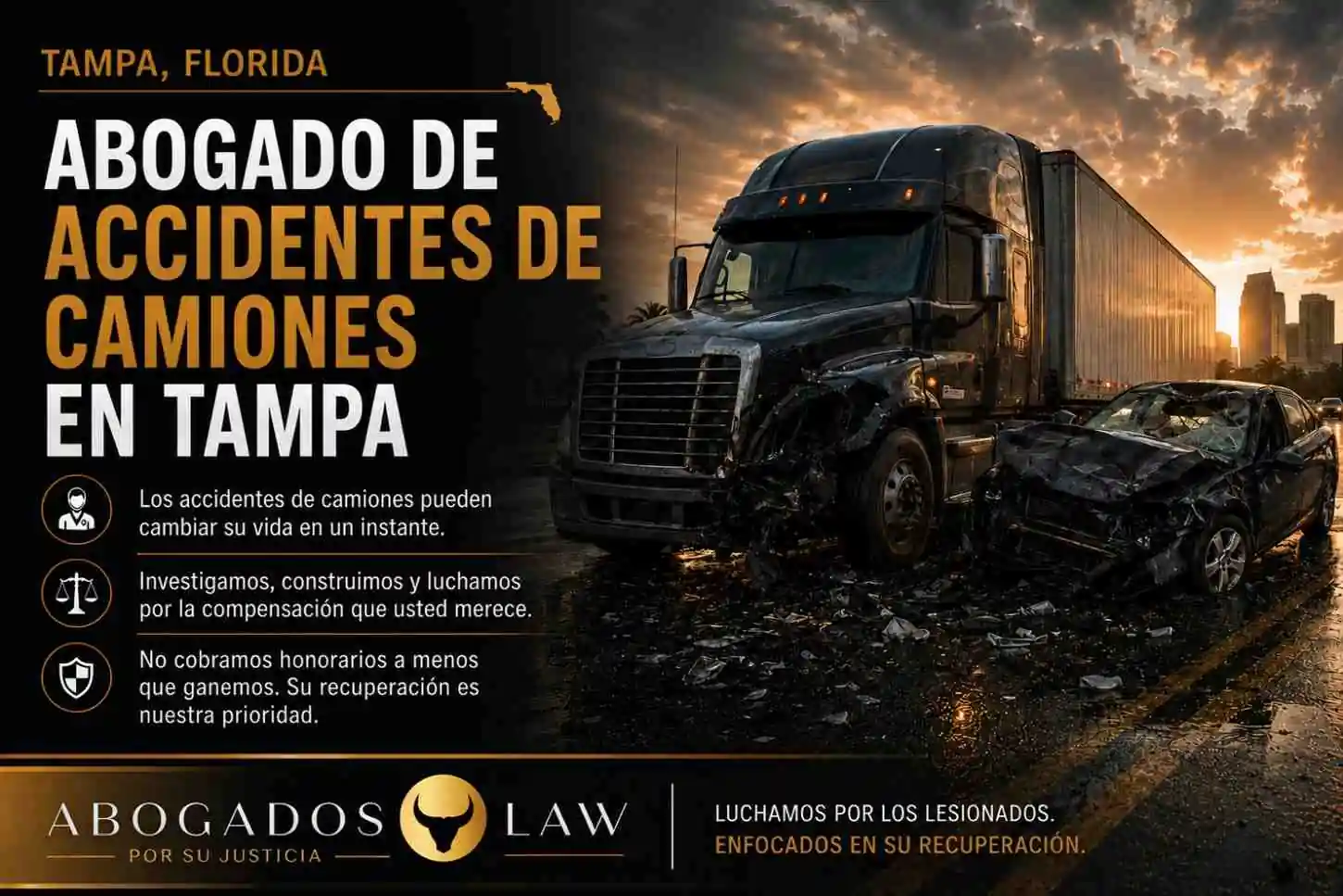 Abogado de accidentes de camiones en Tampa