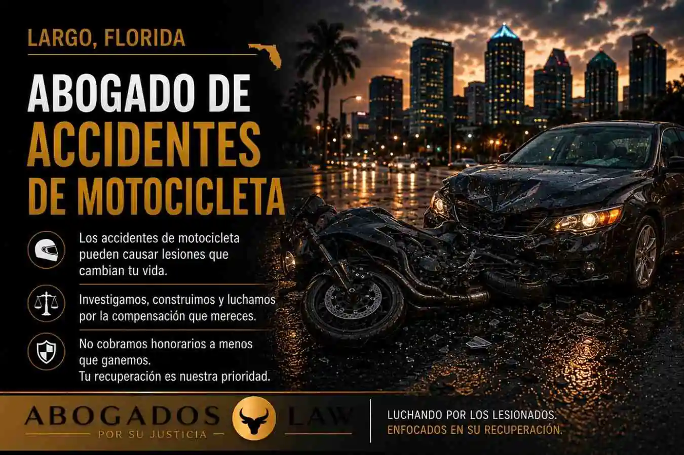 Abogado de accidentes de motocicleta en Largo