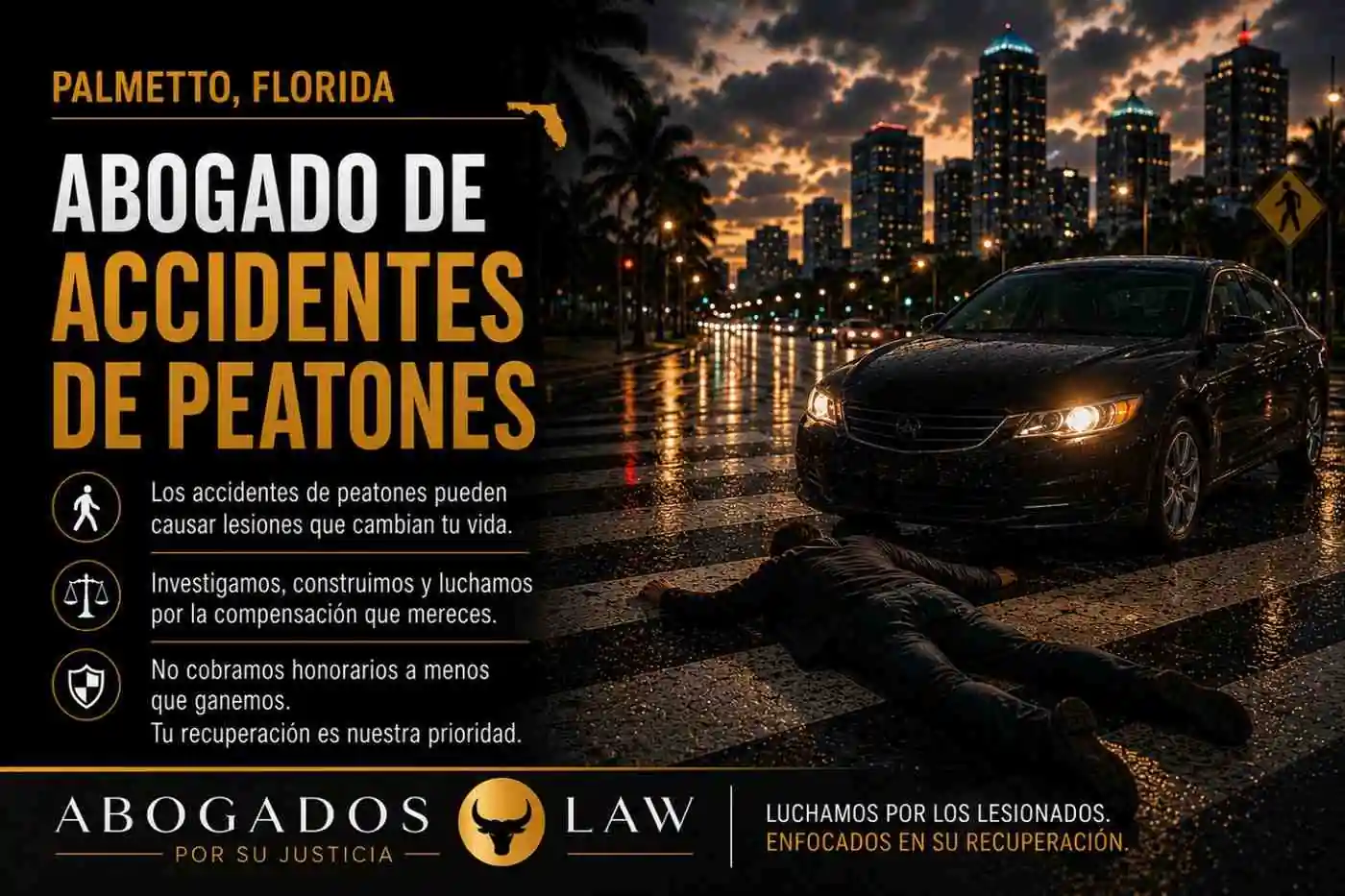 Abogado de accidentes de peatones en Palmetto