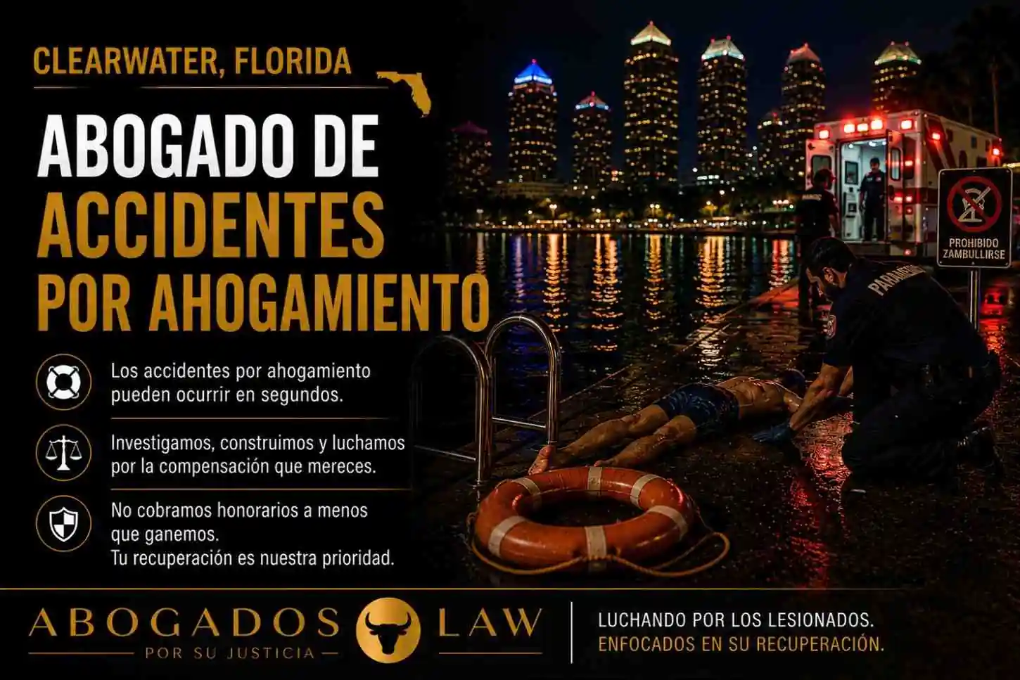 Abogado de accidentes por ahogamiento en Clearwater