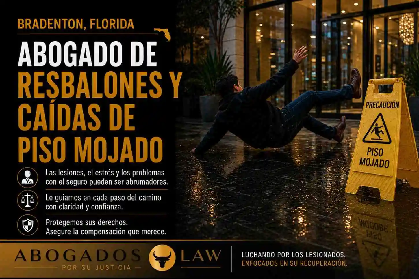 Abogado de accidentes por resbalones y caídas en Bradenton