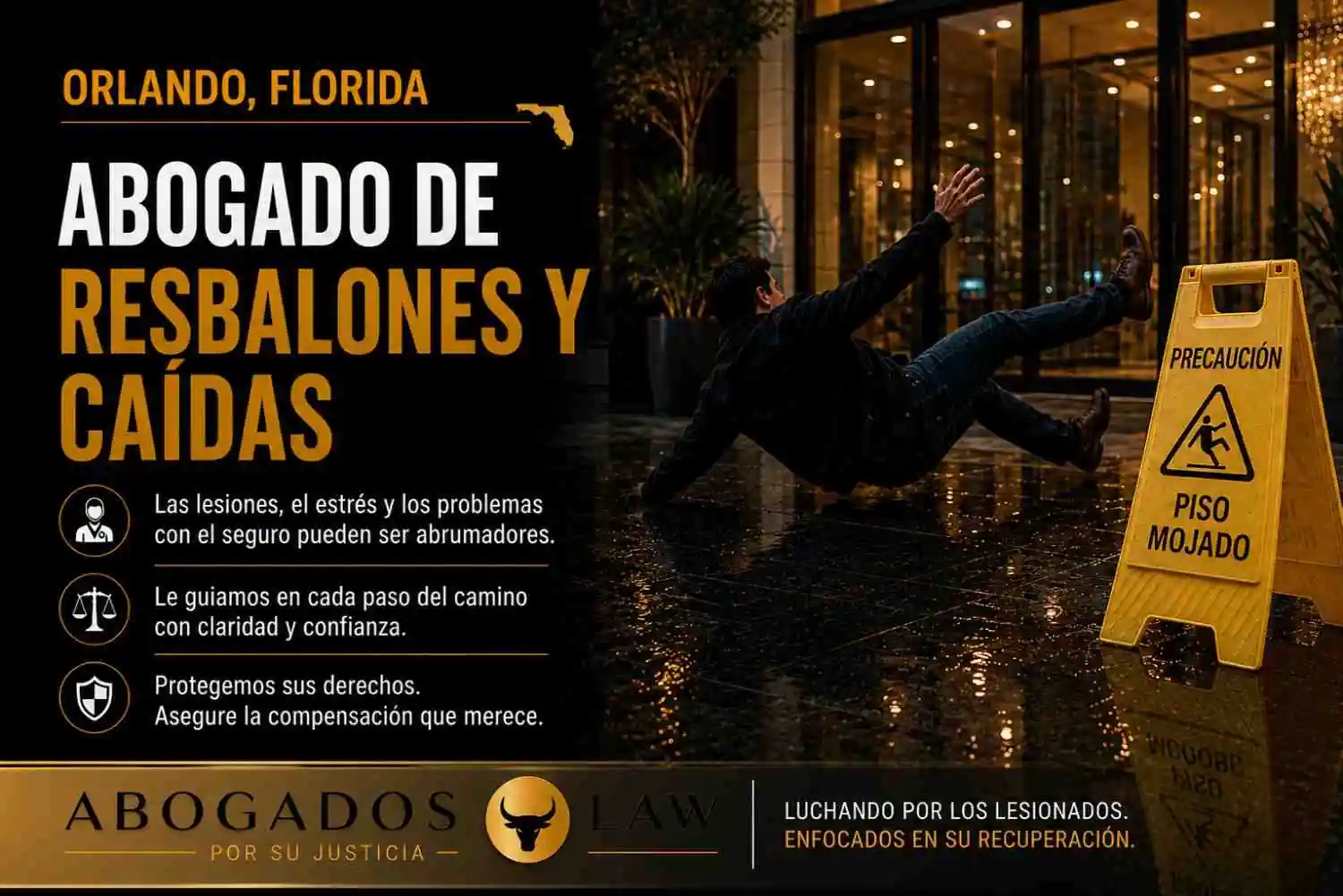 Abogado de accidentes por resbalones y caídas en Orlando