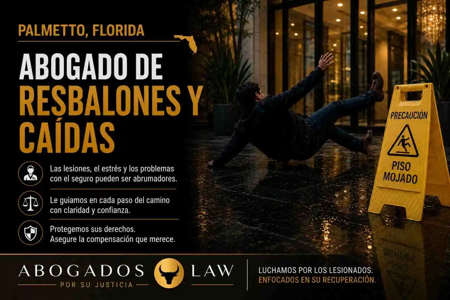 Abogado de accidentes por resbalones y caídas en Palmetto