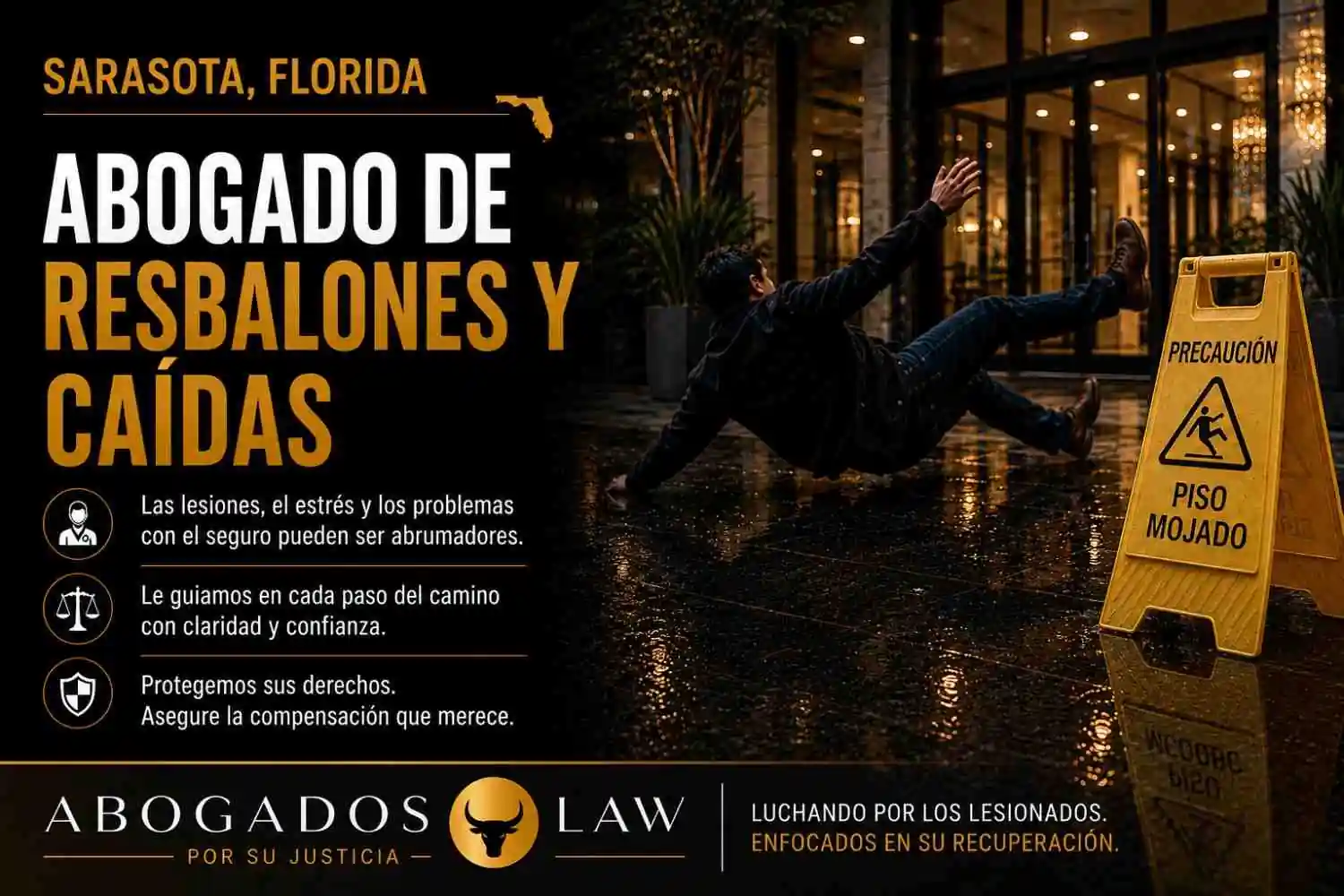 Abogado de accidentes por resbalones y caídas en Sarasota