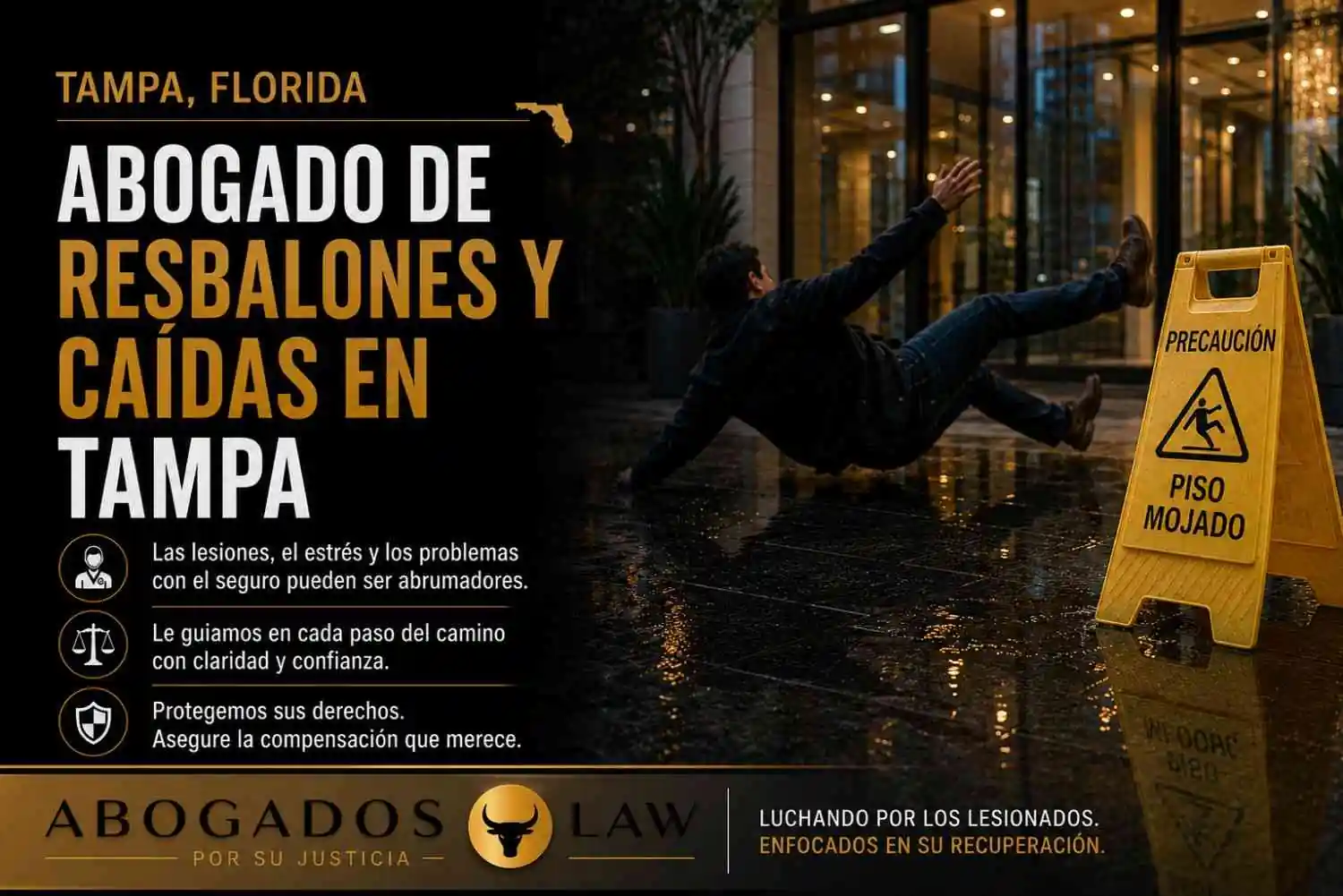 Abogado de accidentes por resbalones y caídas en Tampa