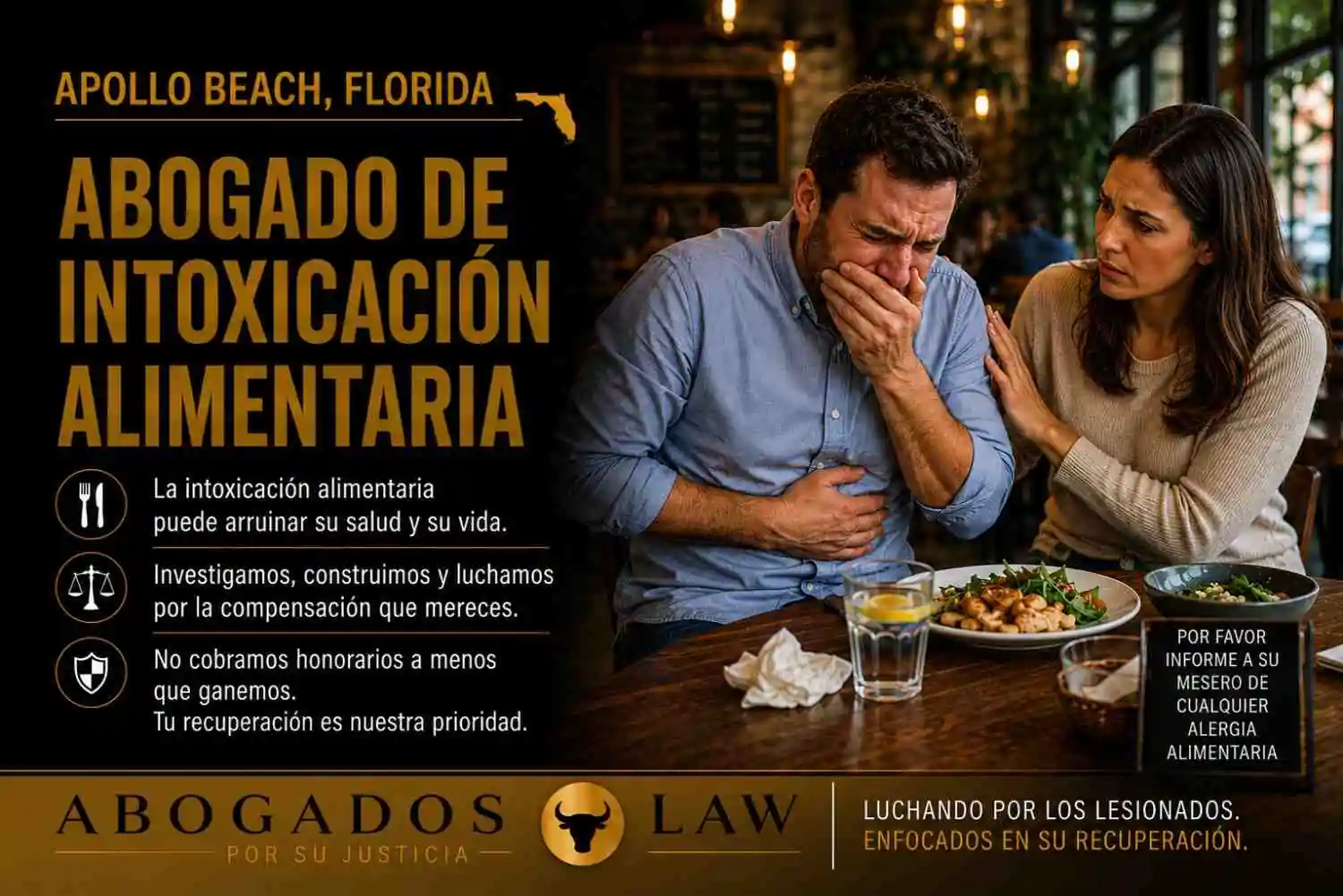 Abogado de intoxicación alimentaria en Apollo Beach
