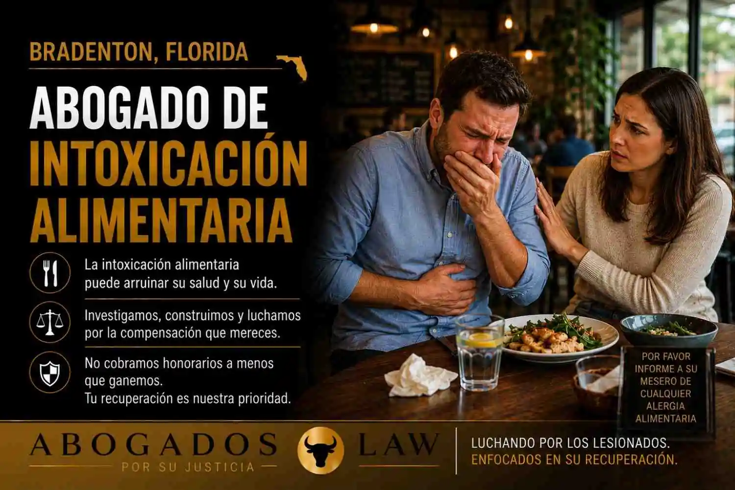Abogado de intoxicación alimentaria en Bradenton