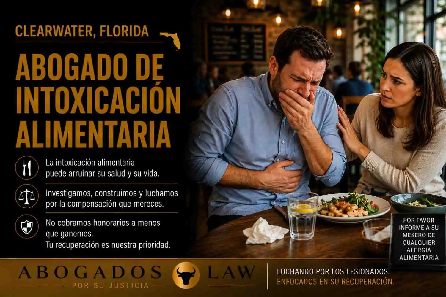 Abogado de intoxicación alimentaria en Clearwater