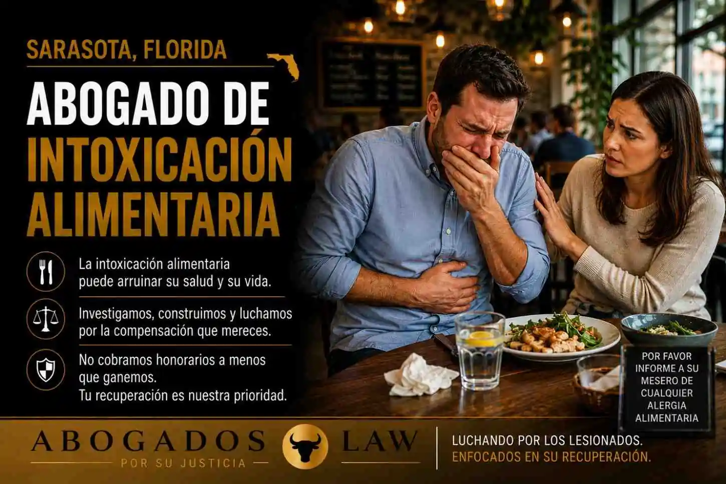Abogado de intoxicación alimentaria en Sarasota