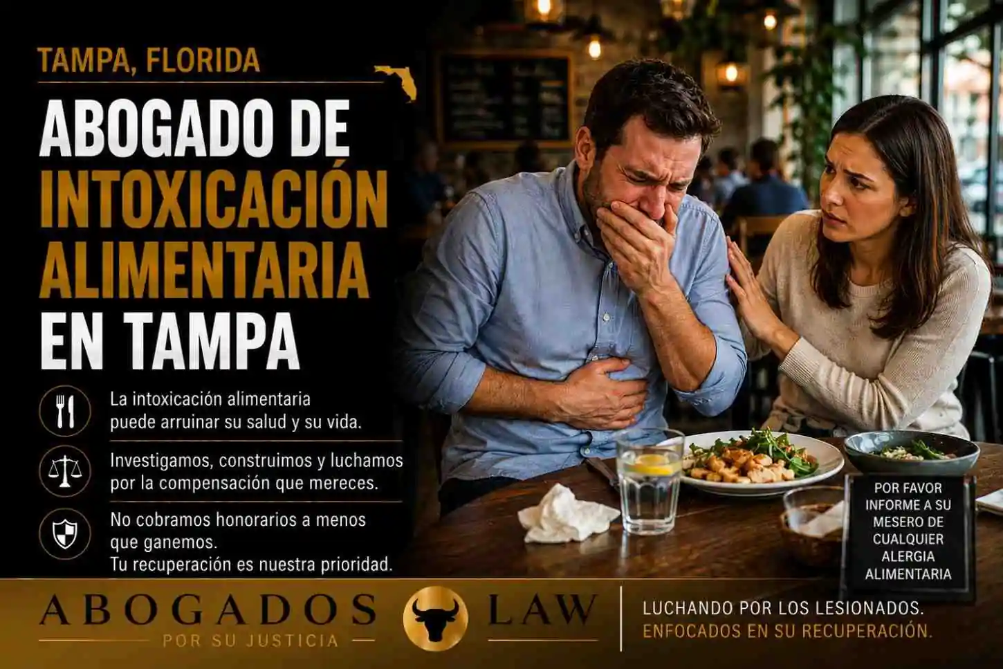 Abogado de intoxicación alimentaria en Tampa