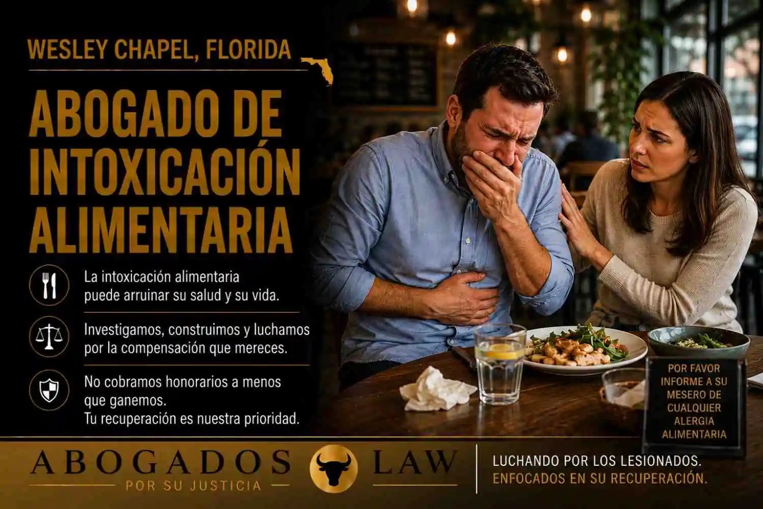Abogado de intoxicación alimentaria en Wesley Chapel