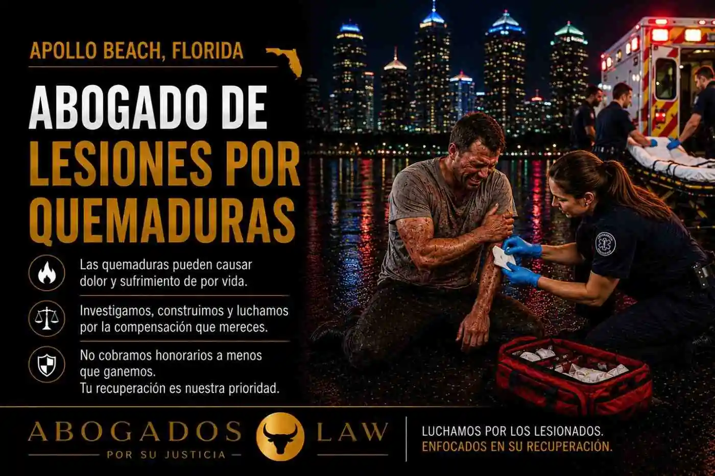 Abogado de lesiones por quemaduras en Apollo Beach