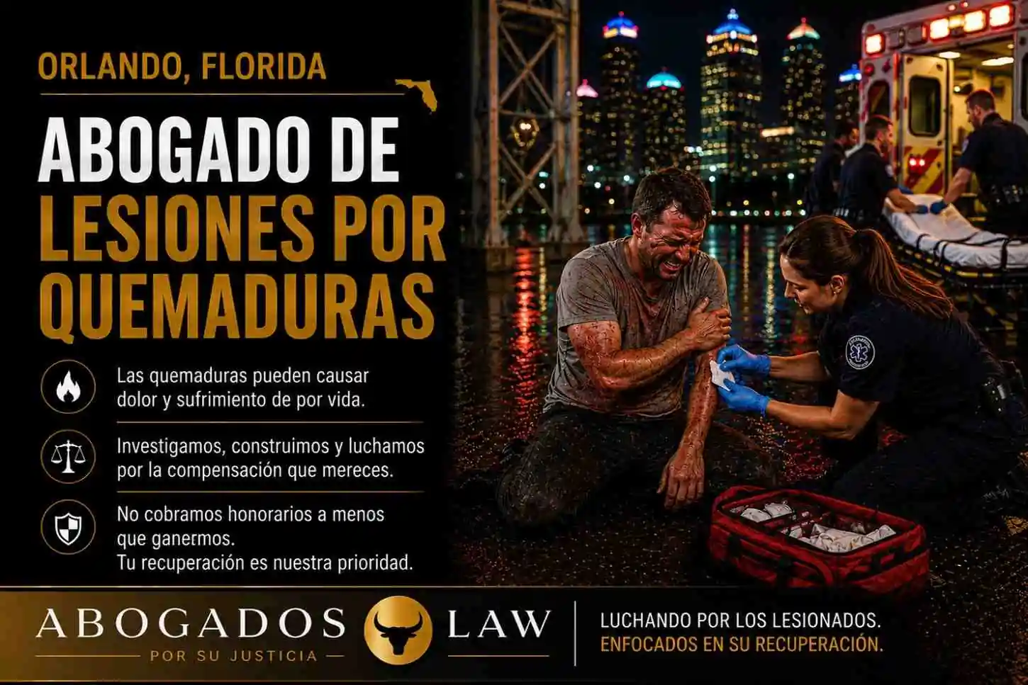 Abogado de lesiones por quemaduras en Orlando