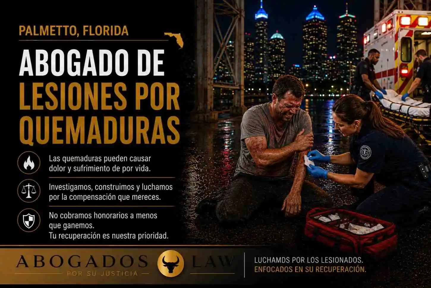 Abogado de lesiones por quemaduras en Palmetto