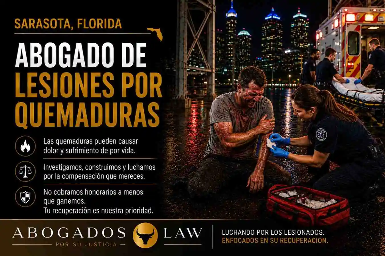 Abogado de lesiones por quemaduras en Sarasota