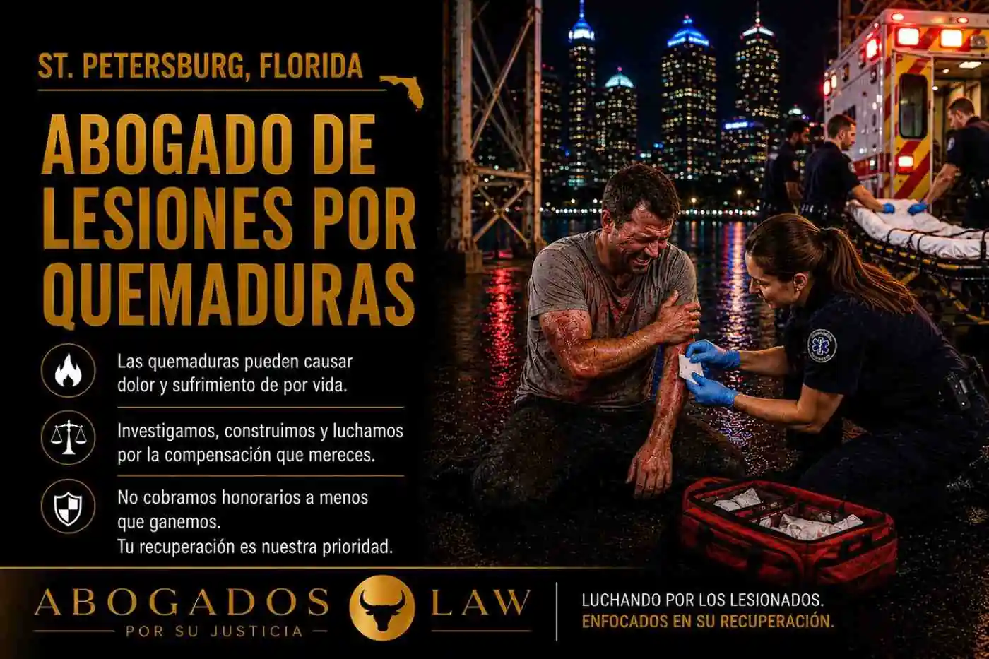 Abogado de lesiones por quemaduras en St. Petersburg