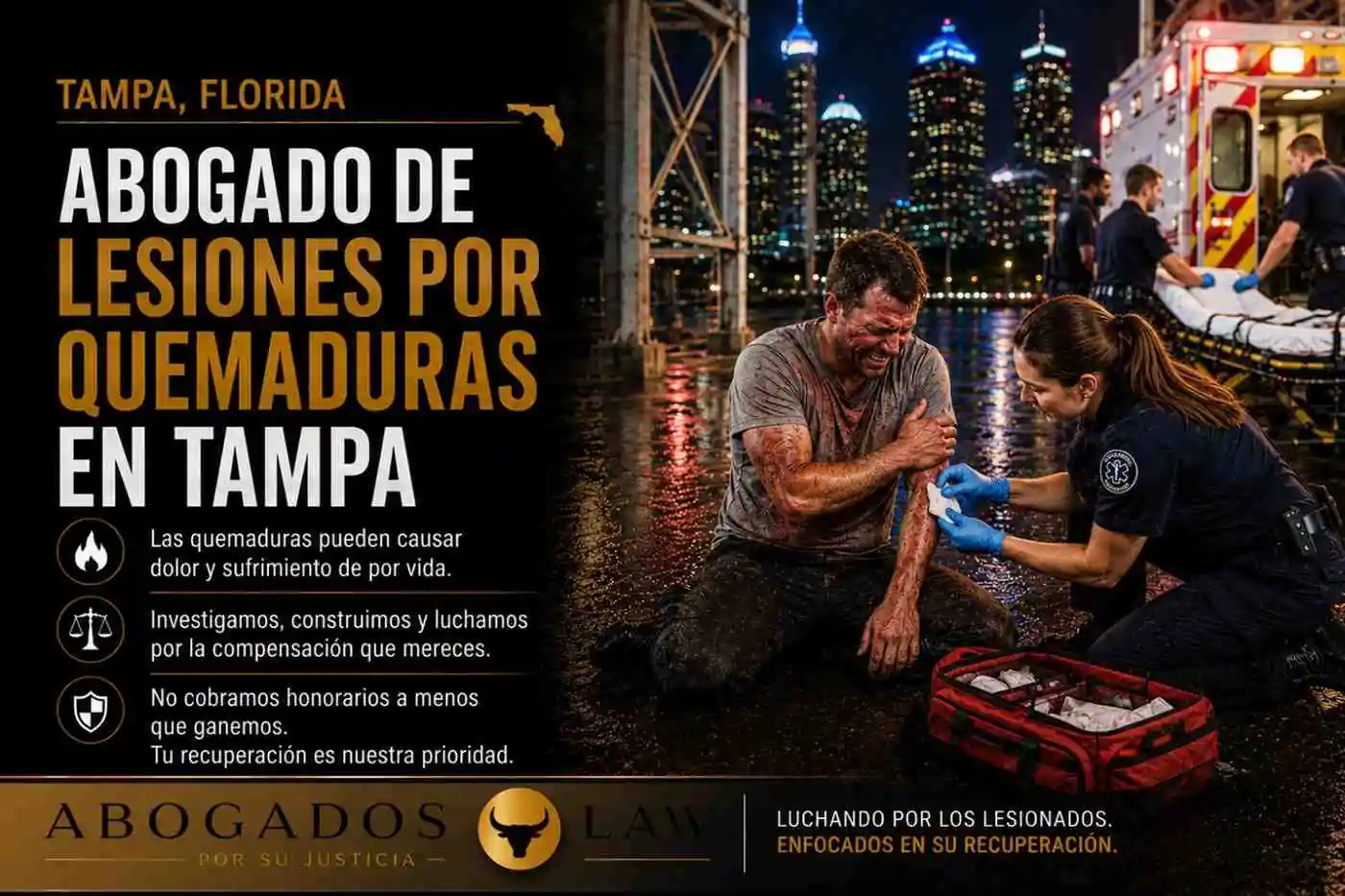 Abogado de lesiones por quemaduras en Tampa
