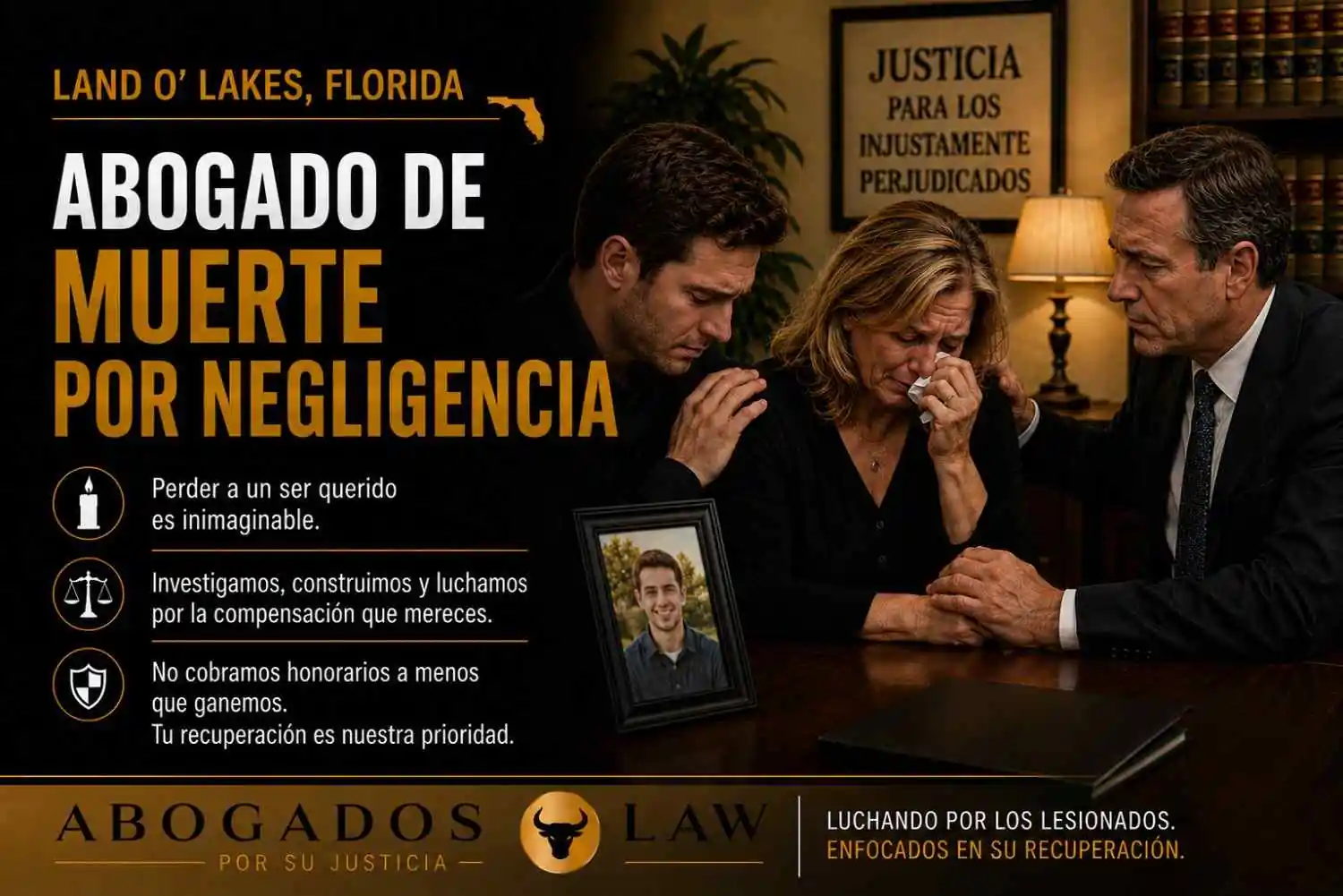 Abogado de muerte por negligencia en Land O' Lakes