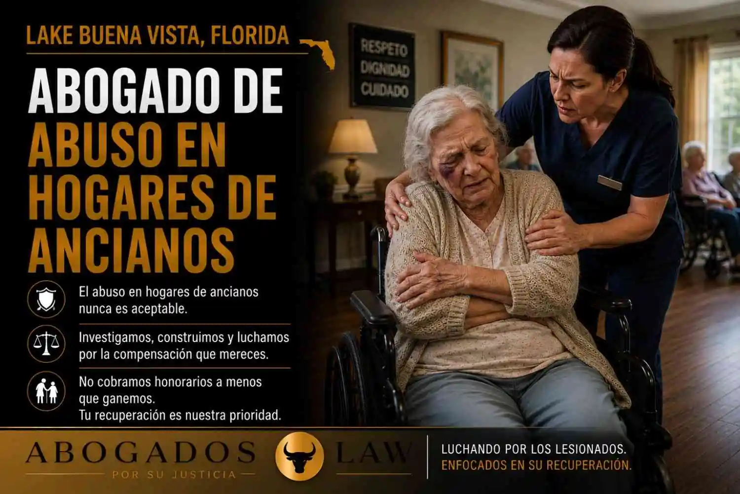 Abogado de abuso en hogares de ancianos en Lake Buena Vista