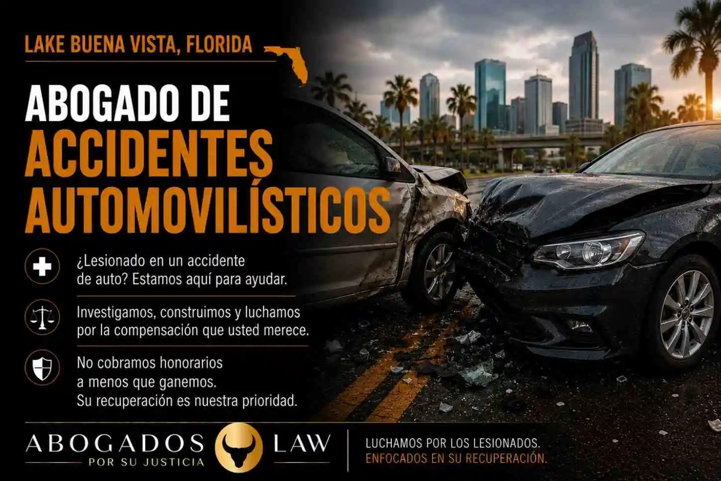 Abogado de accidentes automovilísticos en Lake Buena Vista