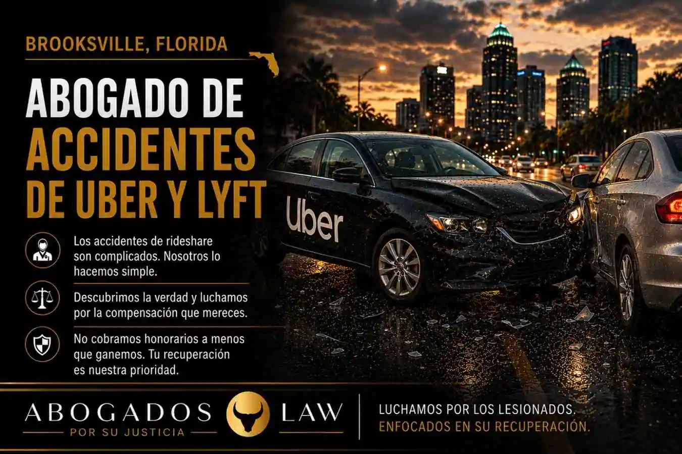 Abogado de accidentes de Uber y Lyft en Brooksville